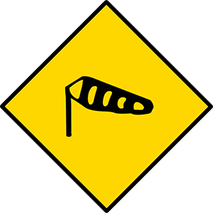 Crosswinds irish road signs