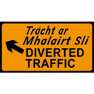 Diverted-traffic-irish road signs 1