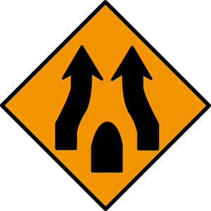 End-of-obstruction-between-lanes-irish road signs