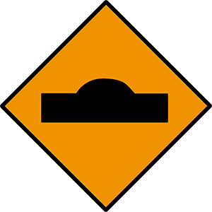 Hump-or-ramp irish road signs