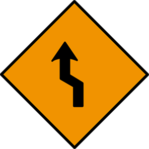 Move-to-left-one-lane-irish road signs