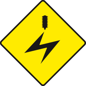 Overhead-electric-cables-irish road signs