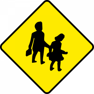 School-ahead-irish road signs