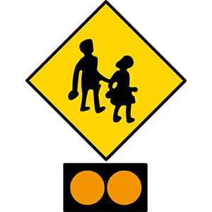 School-children-crossing-ahead irish road signs