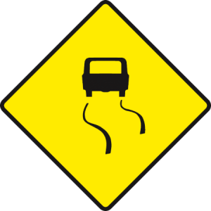 Slippery-road-ahead-irish road signs