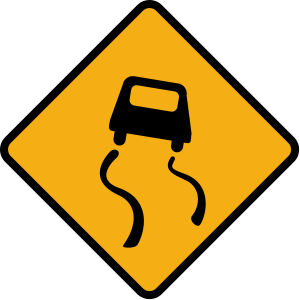 Slippery-road-irish road signs